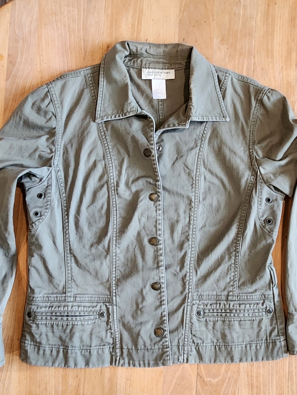 Jones New York Olive Utility Jacket